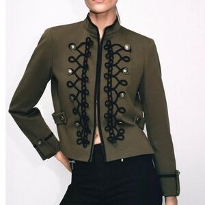 Zara BLAZER WITH EPAULETS AND FIREMAN CLASP